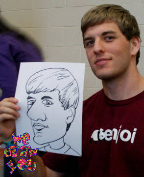 Live caricatures at parties and events = fun entertainment and party favors!